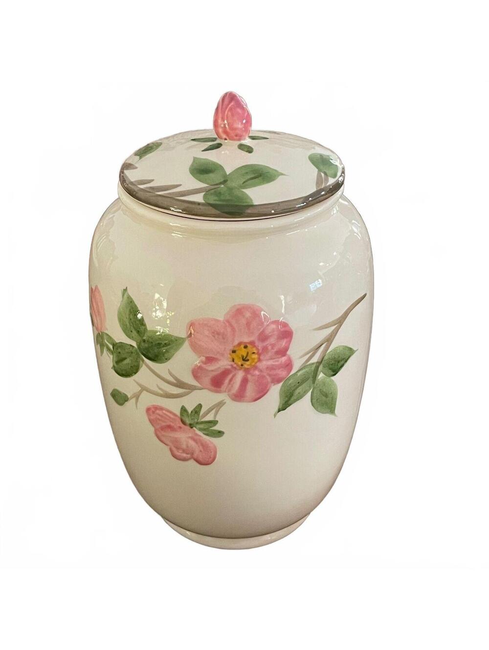 Franciscan Desert Rose Cookie Jar with Lid